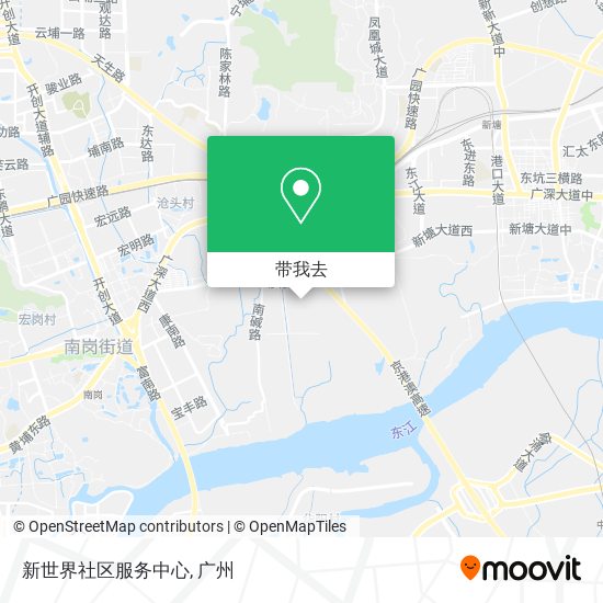 新世界社区服务中心地图