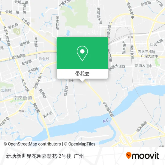 新塘新世界花园嘉慧苑-2号楼地图