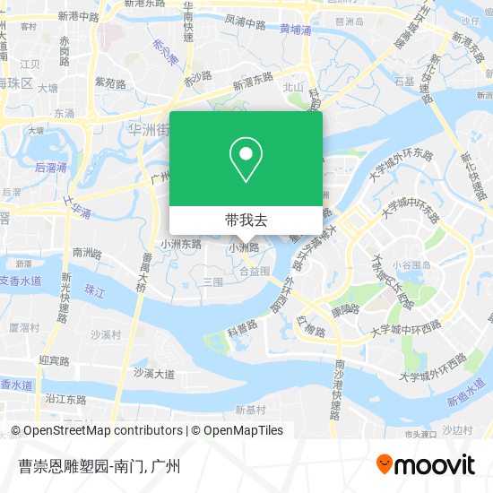曹崇恩雕塑园-南门地图