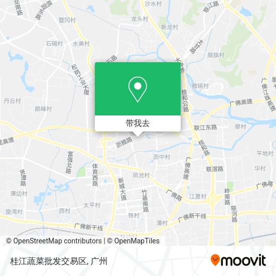 桂江蔬菜批发交易区地图
