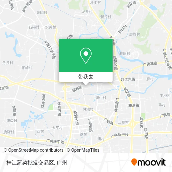 桂江蔬菜批发交易区地图