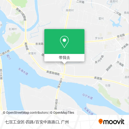 七滘工业区-四路/百安中路路口地图