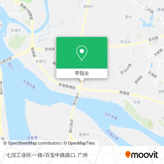 七滘工业区-一路/百安中路路口地图