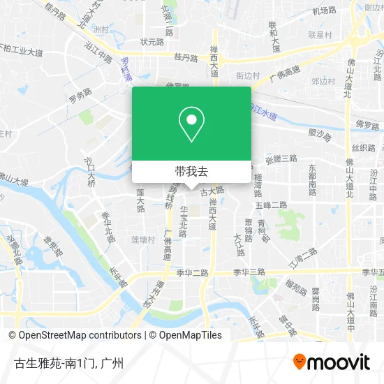 古生雅苑-南1门地图