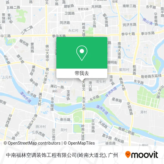 中南福林空调装饰工程有限公司(岭南大道北)地图