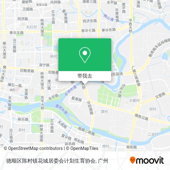 德顺区陈村镇花城居委会计划生育协会地图