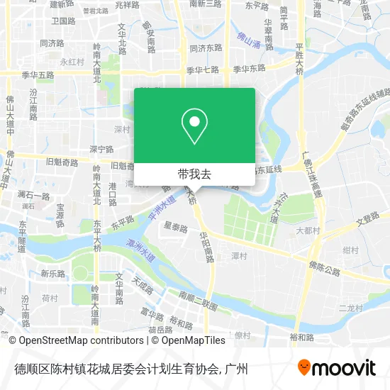 德顺区陈村镇花城居委会计划生育协会地图