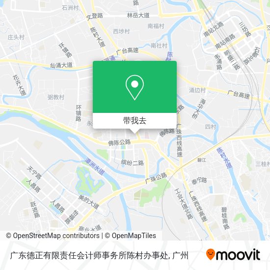 广东德正有限责任会计师事务所陈村办事处地图