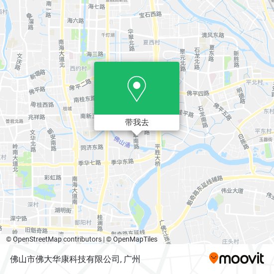 佛山市佛大华康科技有限公司地图