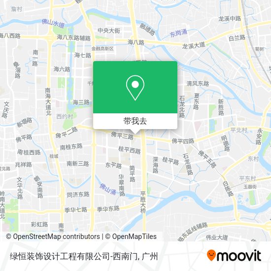 绿恒装饰设计工程有限公司-西南门地图