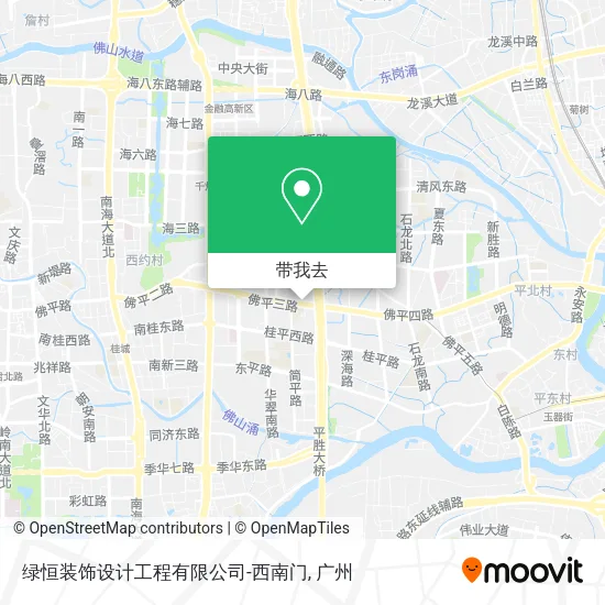 绿恒装饰设计工程有限公司-西南门地图