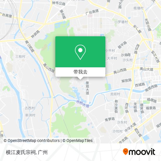 横江麦氏宗祠地图