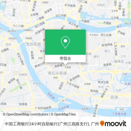 中国工商银行24小时自助银行(广州江燕路支行)地图