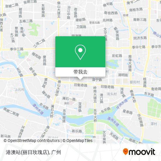港澳站(丽日玫瑰店)地图