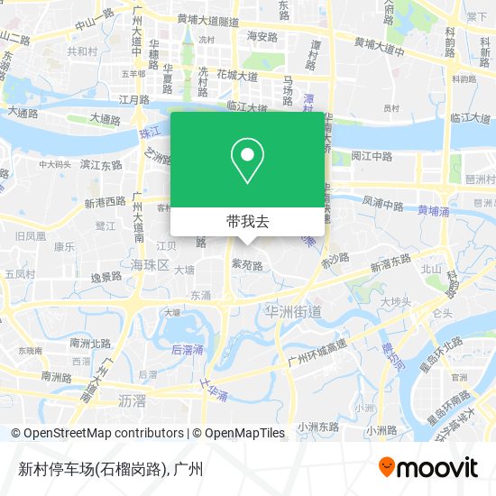 新村停车场(石榴岗路)地图