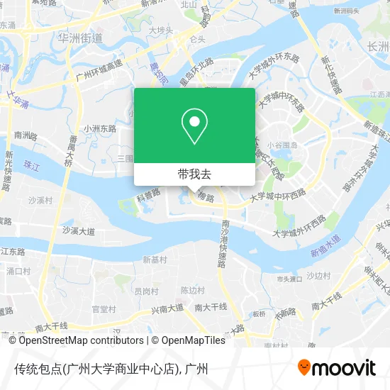 传统包点(广州大学商业中心店)地图