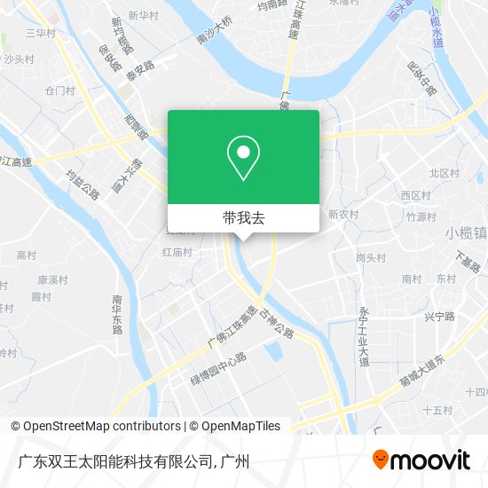 广东双王太阳能科技有限公司地图