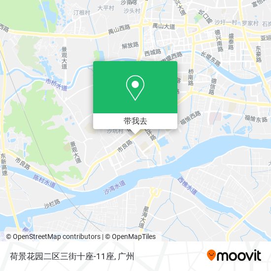 荷景花园二区三街十座-11座地图