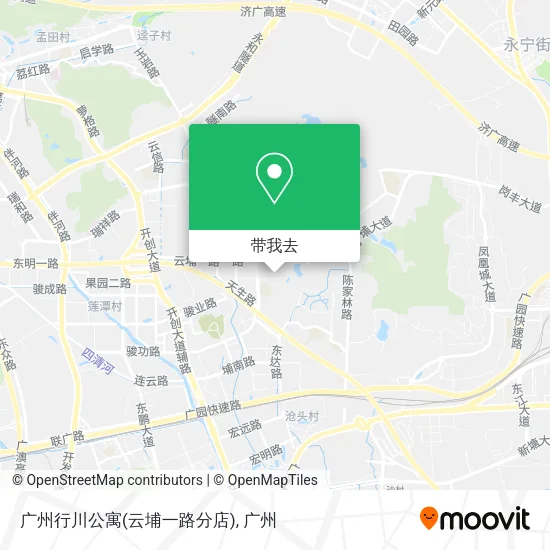 广州行川公寓(云埔一路分店)地图
