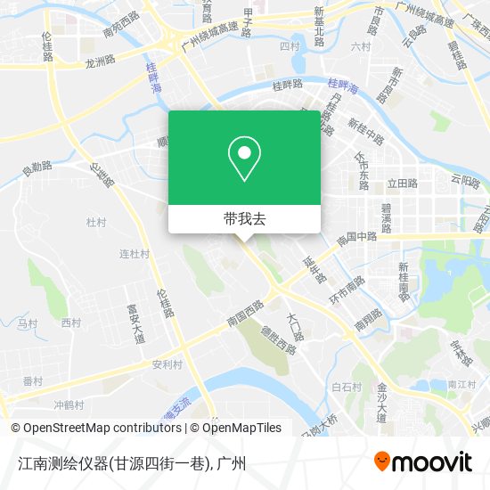 江南测绘仪器(甘源四街一巷)地图