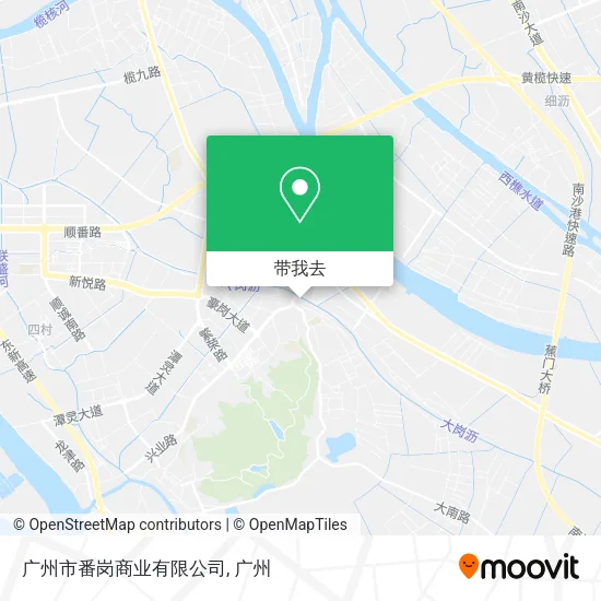 广州市番岗商业有限公司地图