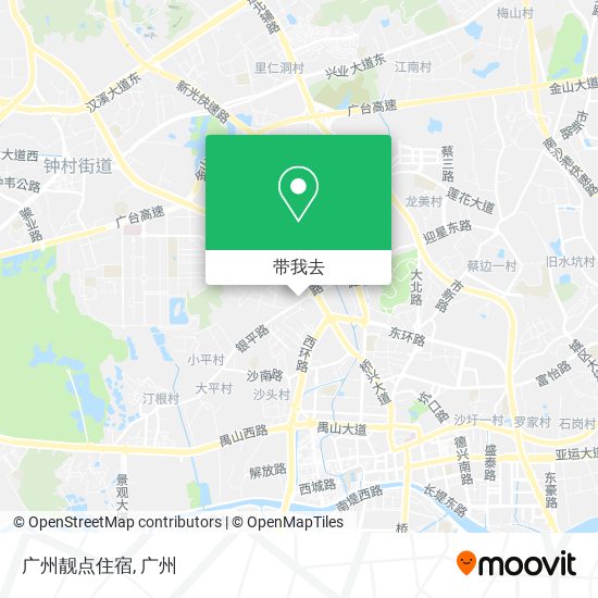 广州靓点住宿地图