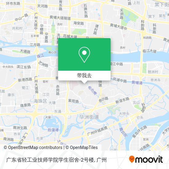 广东省轻工业技师学院学生宿舍-2号楼地图
