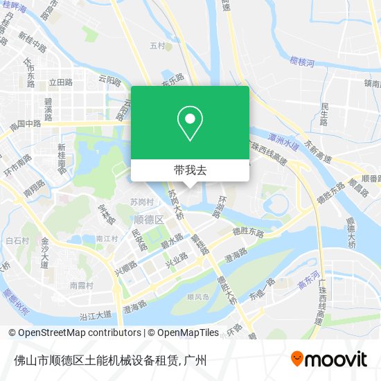 佛山市顺德区土能机械设备租赁地图