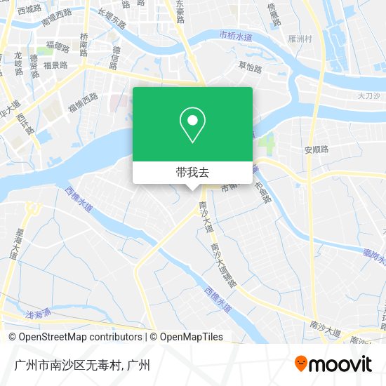 广州市南沙区无毒村地图