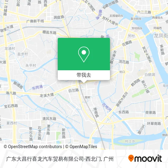 广东大昌行喜龙汽车贸易有限公司-西北门地图