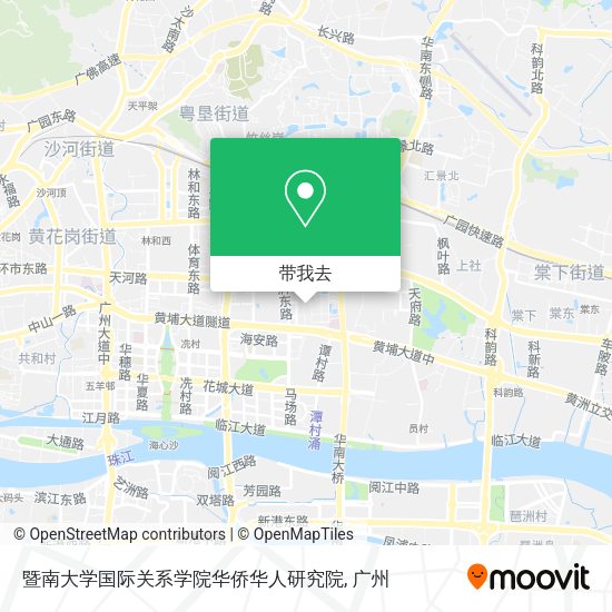 暨南大学国际关系学院华侨华人研究院地图