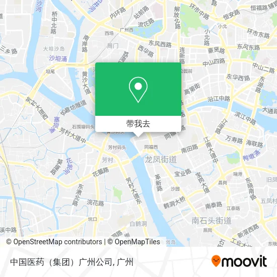 中国医药（集团）广州公司地图