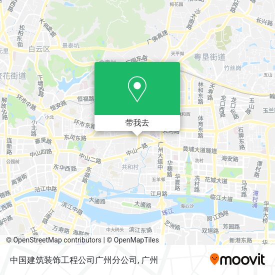 中国建筑装饰工程公司广州分公司地图