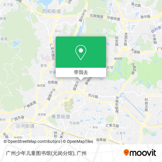 广州少年儿童图书馆(元岗分馆)地图