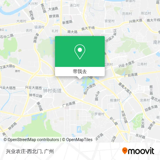兴业农庄-西北门地图