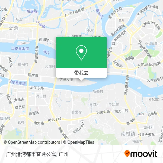 广州港湾都市普通公寓地图