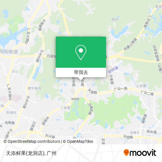 天添鲜果(龙洞店)地图