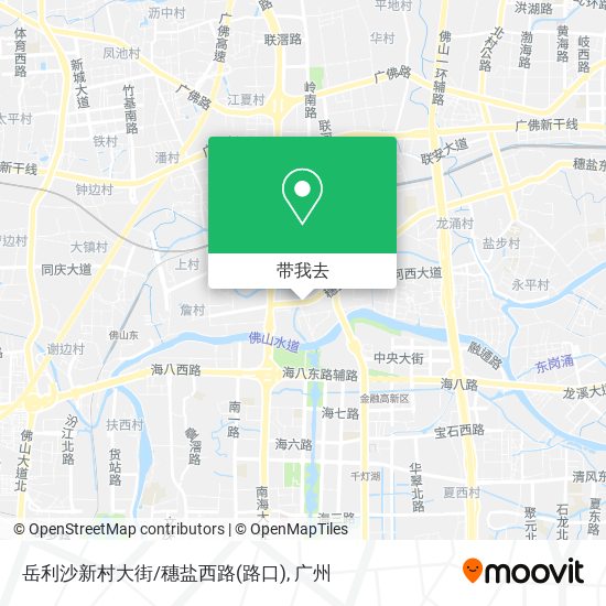 岳利沙新村大街/穗盐西路(路口)地图