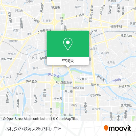 岳利沙路/联河大桥(路口)地图