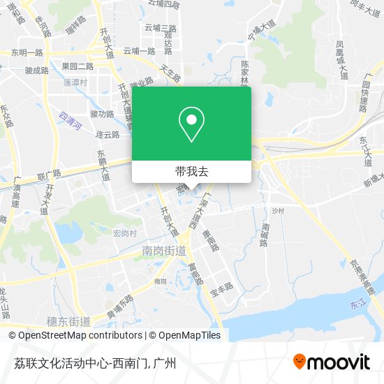 荔联文化活动中心-西南门地图