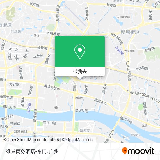 维景商务酒店-东门地图