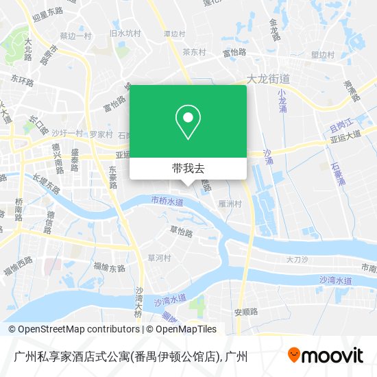 广州私享家酒店式公寓(番禺伊顿公馆店)地图