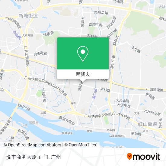 悦丰商务大厦-正门地图