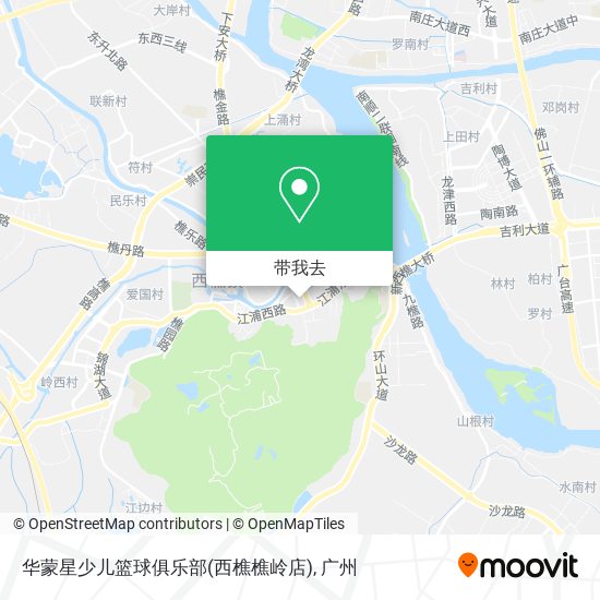 华蒙星少儿篮球俱乐部(西樵樵岭店)地图