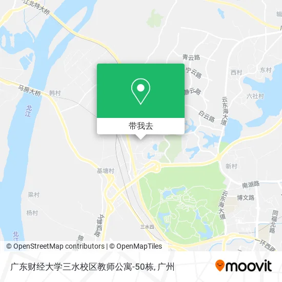 广东财经大学三水校区教师公寓-50栋地图