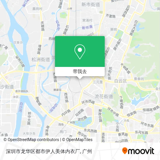 深圳市龙华区都市伊人美体内衣厂地图