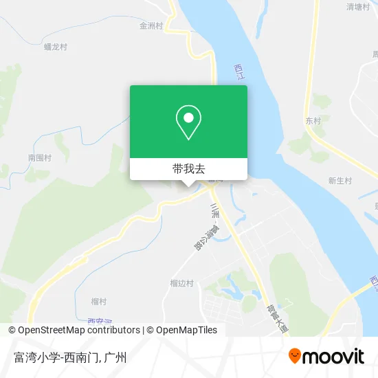 富湾小学-西南门地图