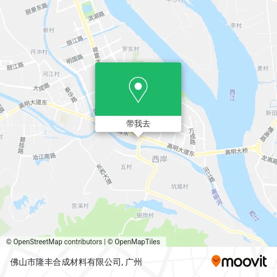 佛山市隆丰合成材料有限公司地图