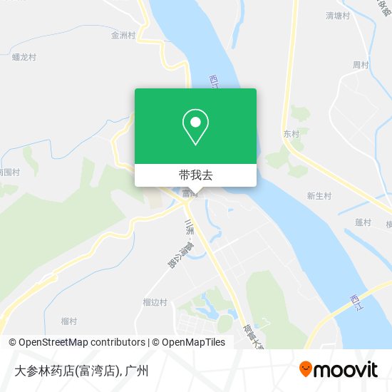 大参林药店(富湾店)地图