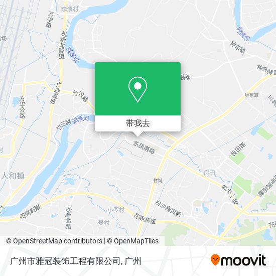 广州市雅冠装饰工程有限公司地图